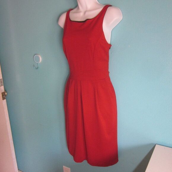 Eva Franco Womens Size 4 Red Knee Length Pullover Tank Dress - Picture 1 of 10